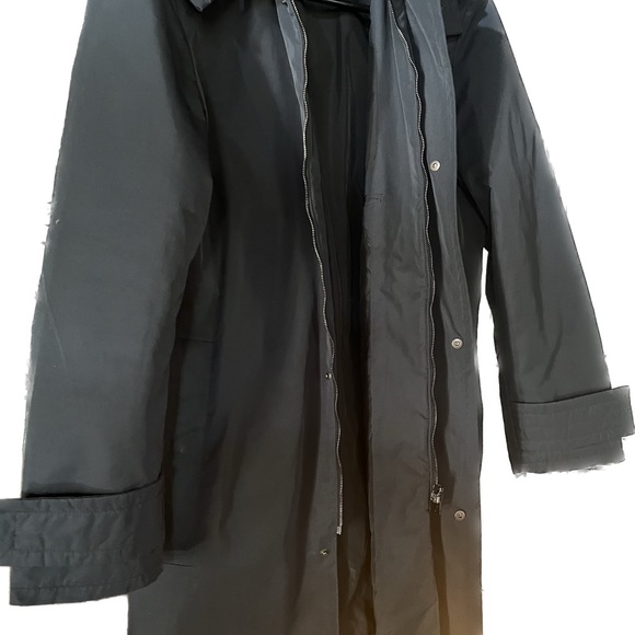 Zegna Sport trench coat, lined, detachable hood, EUC, size Medium - Picture 3 of 8